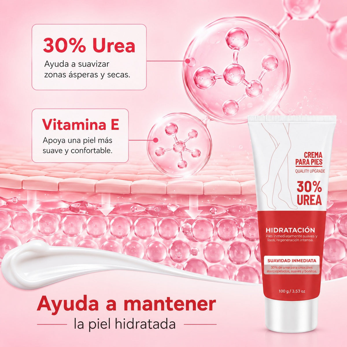 Urea Foot Cream for Cracked Heels – 50g Deep Hydration