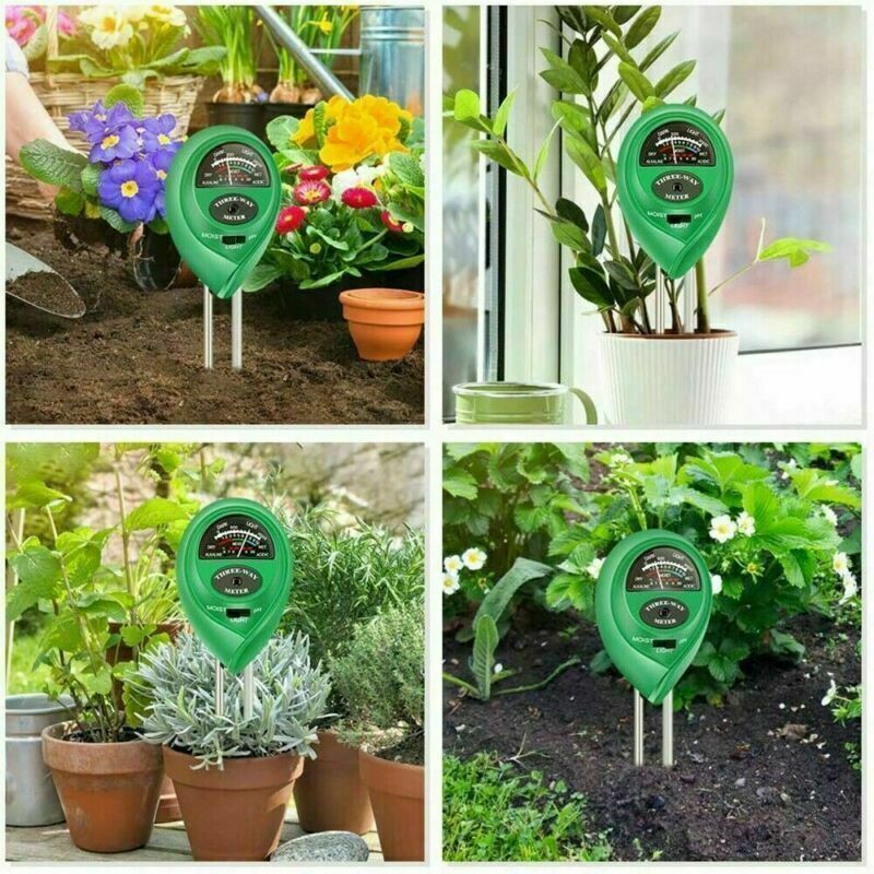 3-in-1 Soil pH Moisture Light Tester Meter for Garden Plants