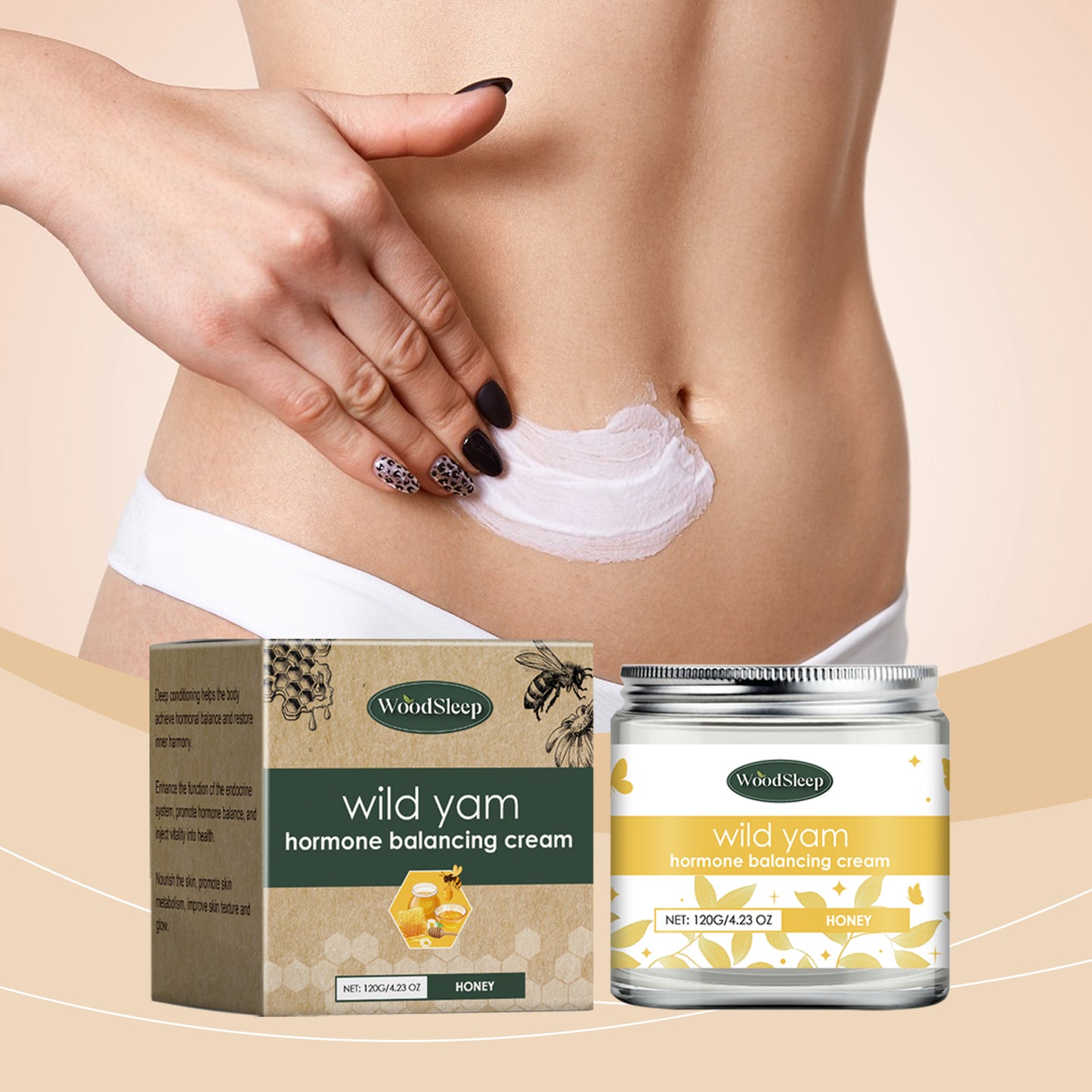 Wild Yam Honey Skin Care Cream - Deep Nourishing Firming Moisturizer