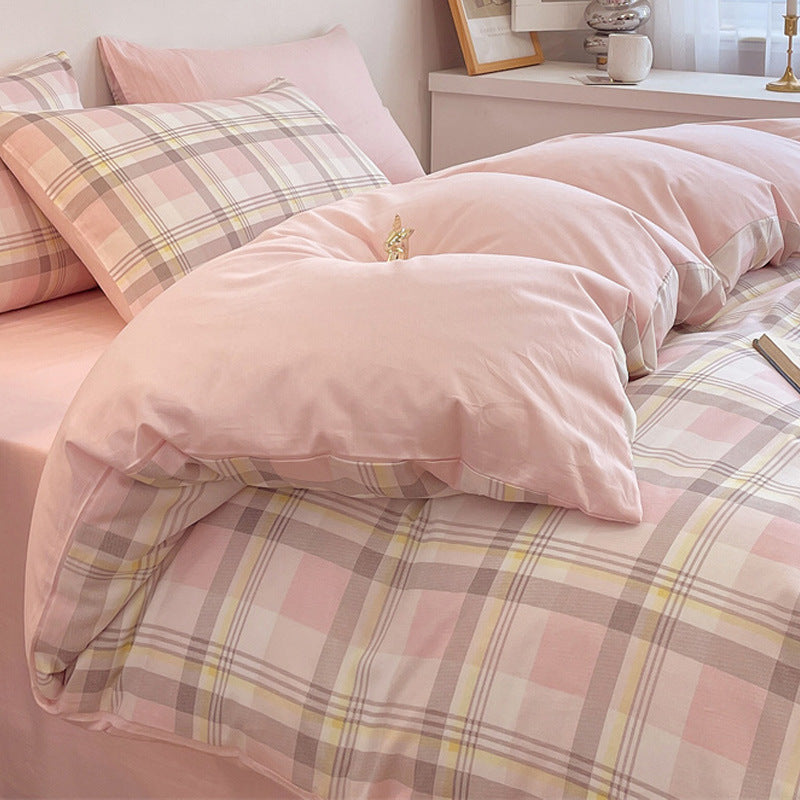 Pure Cotton Four-Piece Quilt Cover Set - Multiple Sizes & Patterns