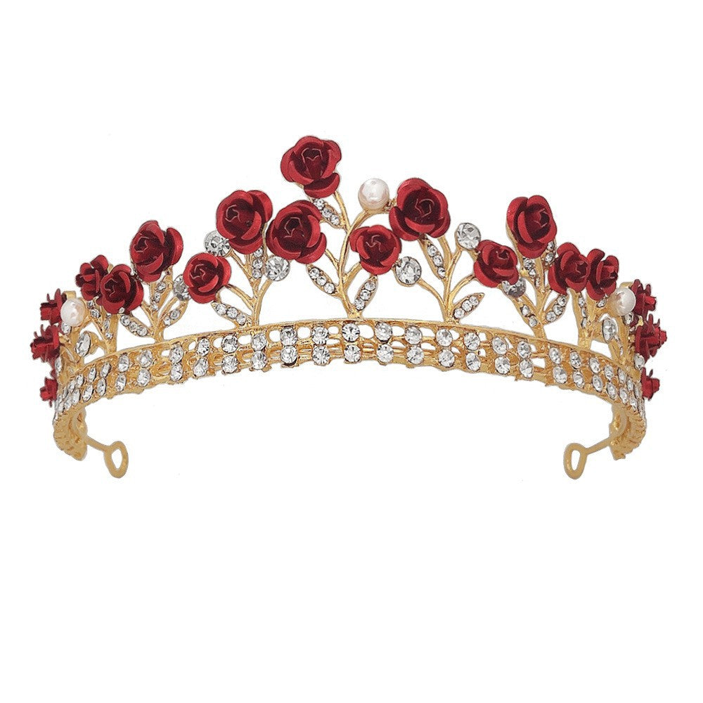 Crystal Crown Headpiece - Multiple Colors