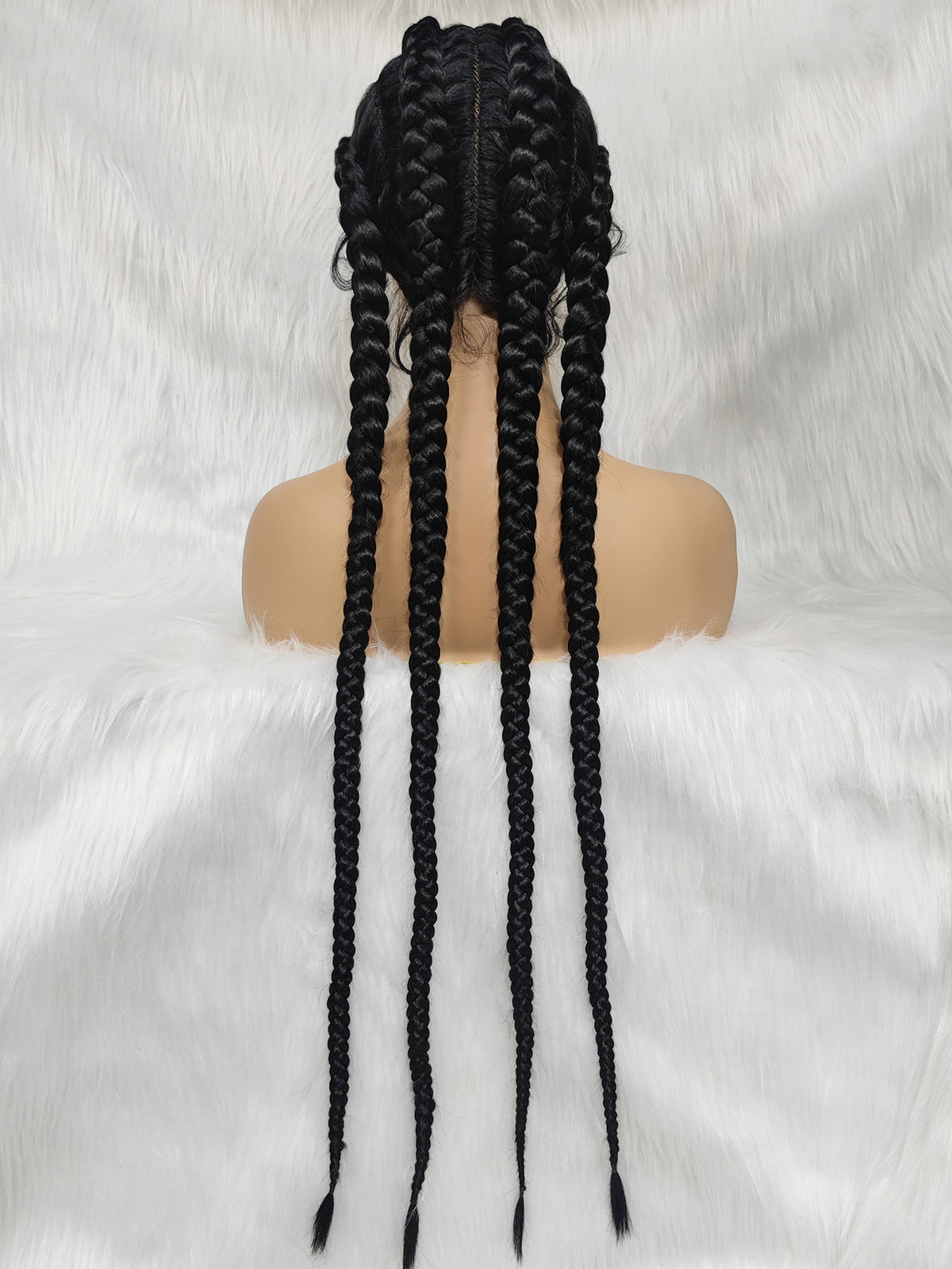 4 Strand Lace Braids Wig for All Hair Colors - Hand-Woven Hair Extension