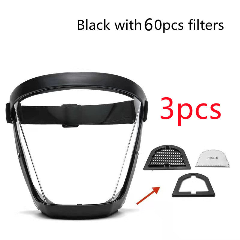 Transparent Face Shield Anti-Oil Dust-Proof Goggles for Safety and Protection
