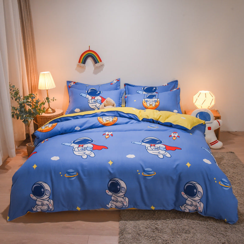 Pure Cotton Bedding Set - Multiple Sizes & Styles, Soft & Comfortable