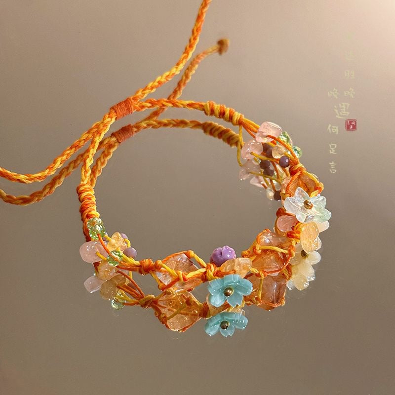 Handmade Woven Bracelet Carrying Strap - Exquisite Adjustable Jewelry Accessory