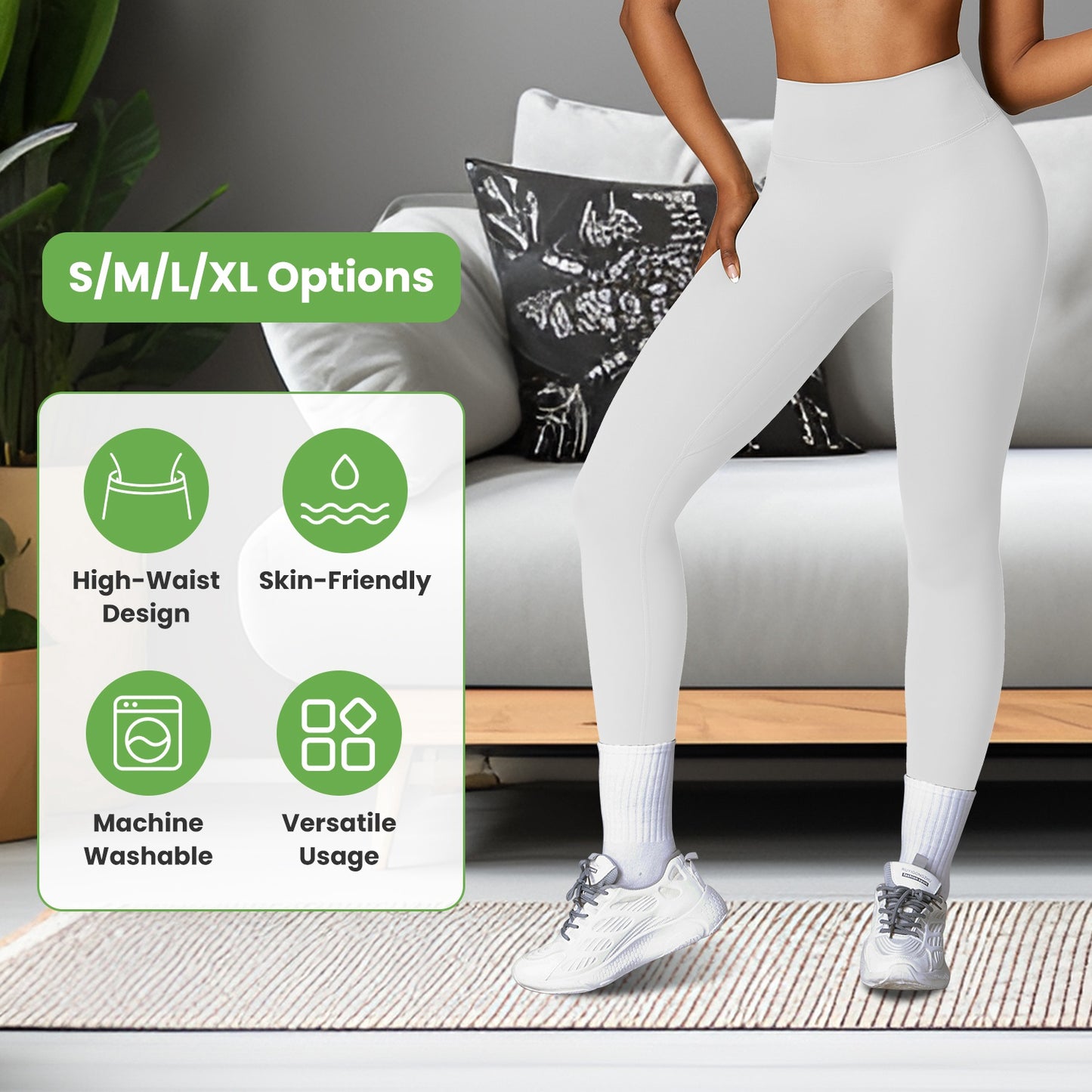 High Waist Workout Leggings - Tummy Control Yoga Pants
