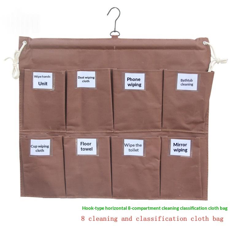 Multi-Functional Home Linen & Cleaning Cart with Hanging Cloth Bag
