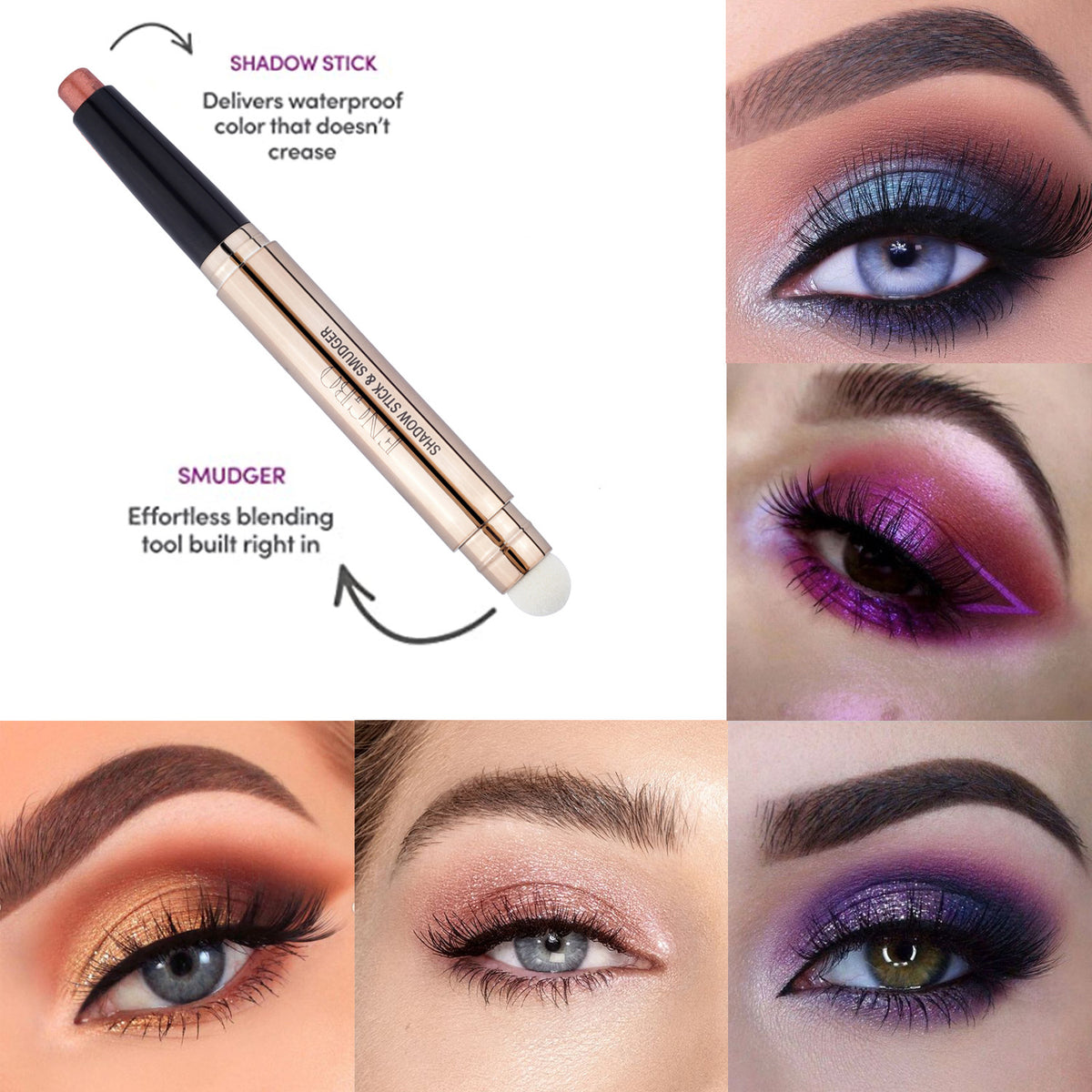 Monochrome Eye Shadow Pen Set - Double Headed Makeup Tool for Eyes