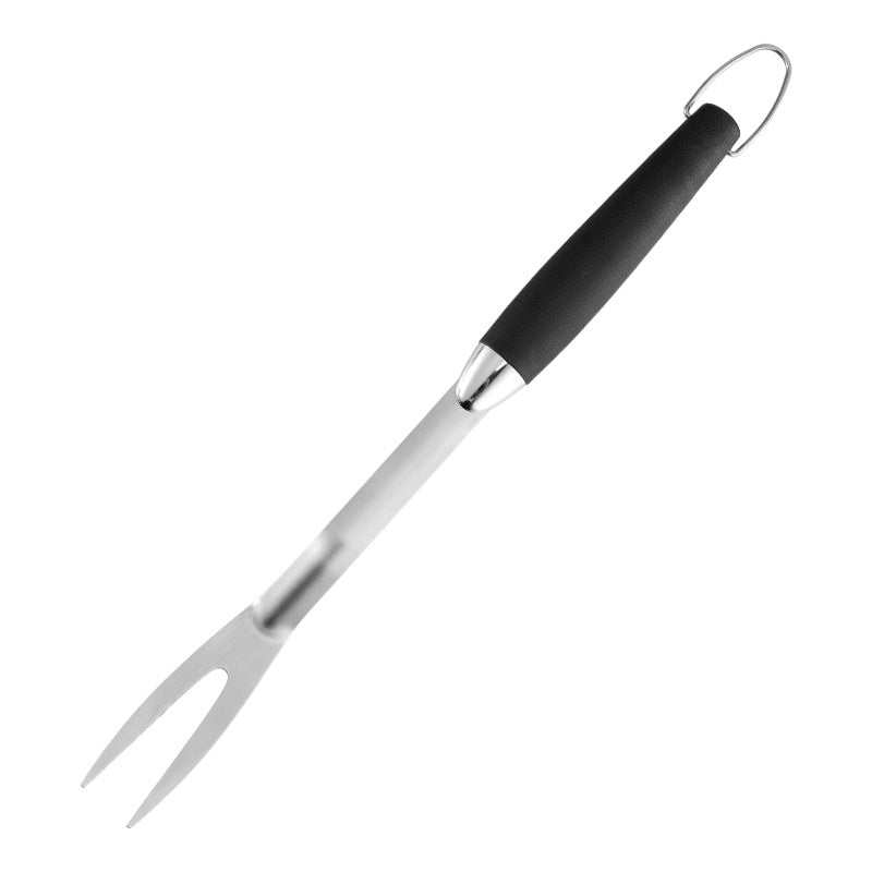 Barbecue Grill Tools Set - Stainless Steel Fork Shovel Clamp 3-Piece