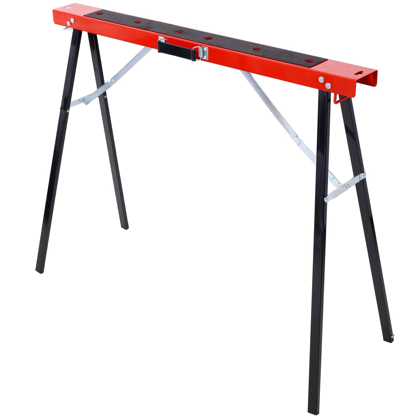 Set of 2 Heavy-Duty Wooden Sawhorse Frames with Foldable Design