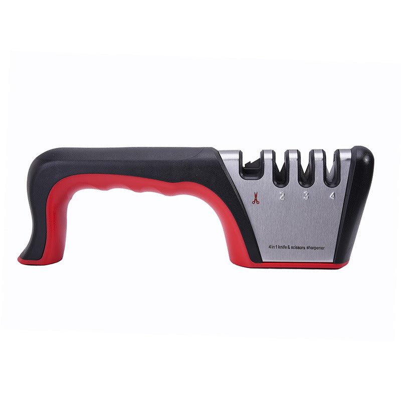 Handheld Knife Sharpener with Fixed-Angle Multi-Section Design - Modern Kitchen Tool