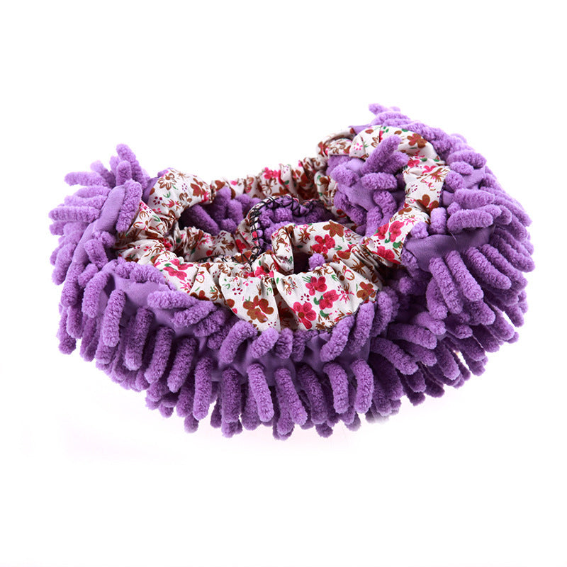 Removable Washable Chenille Slipper Covers - Unisex Floor Protection Socks