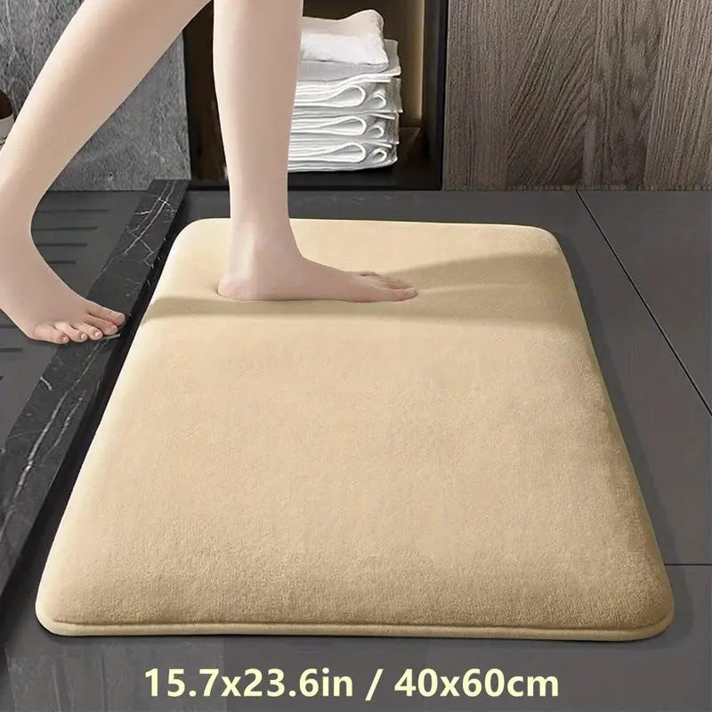 Non-slip Water-Absorbing Bathroom Floor Mat - Quick-Drying Door Rug