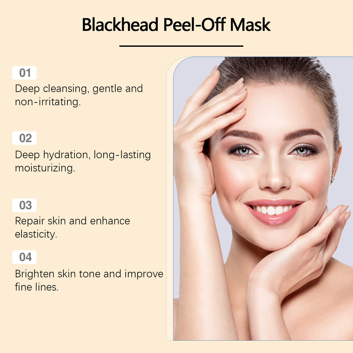 Blackhead Peel-Off Mask 80G for Clear Skin & Pore Detox - Skin Care