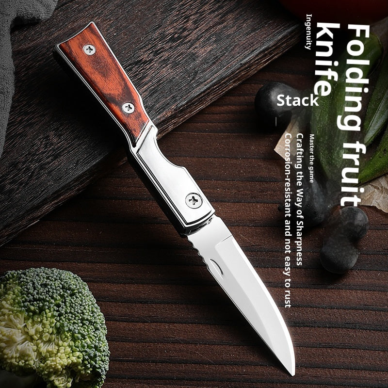 Foldable Multi-Purpose Camping Knife with Stainless Steel Blade - Self-Defense & Unpacking
