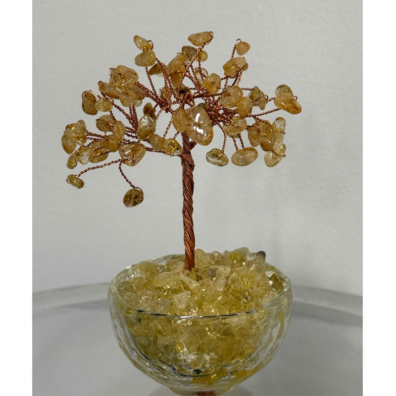 Crystal Money Tree Bonsai Figurine - Feng Shui Wealth Decor