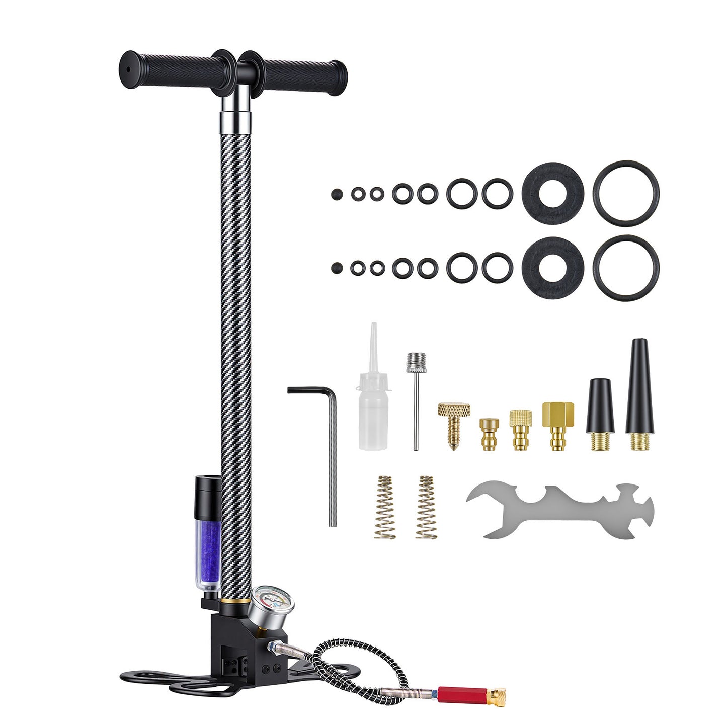 High Pressure Air Rifle Pump 3.5 Stage Stainless Steel Hand Pump for Airguns