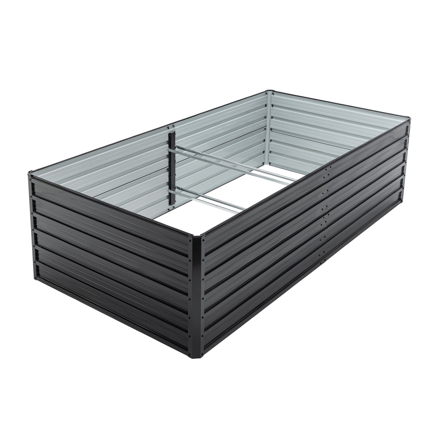 Galvanized Raised Garden Bed Kit for Vegetables Herbs and Fruits - Outdoor Planter