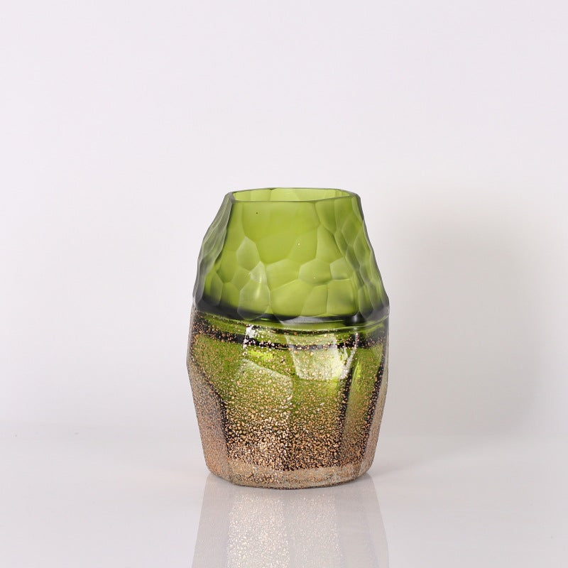 Nordic-Style Handmade Glass Vase with Elegant Design - Multiple Sizes