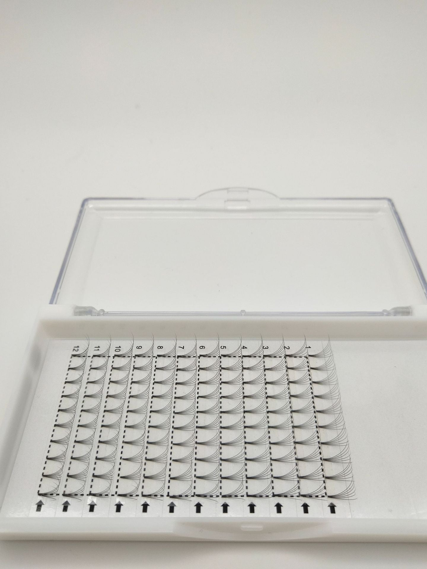 6D Short Stalk Grafted Fluffy False Eyelashes - Natural, Handmade 10mm