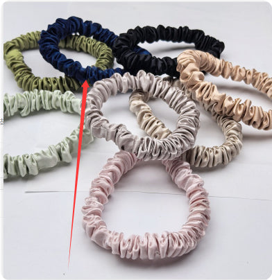22mm Silk Hair Tie, Elastic Ponytail Holder