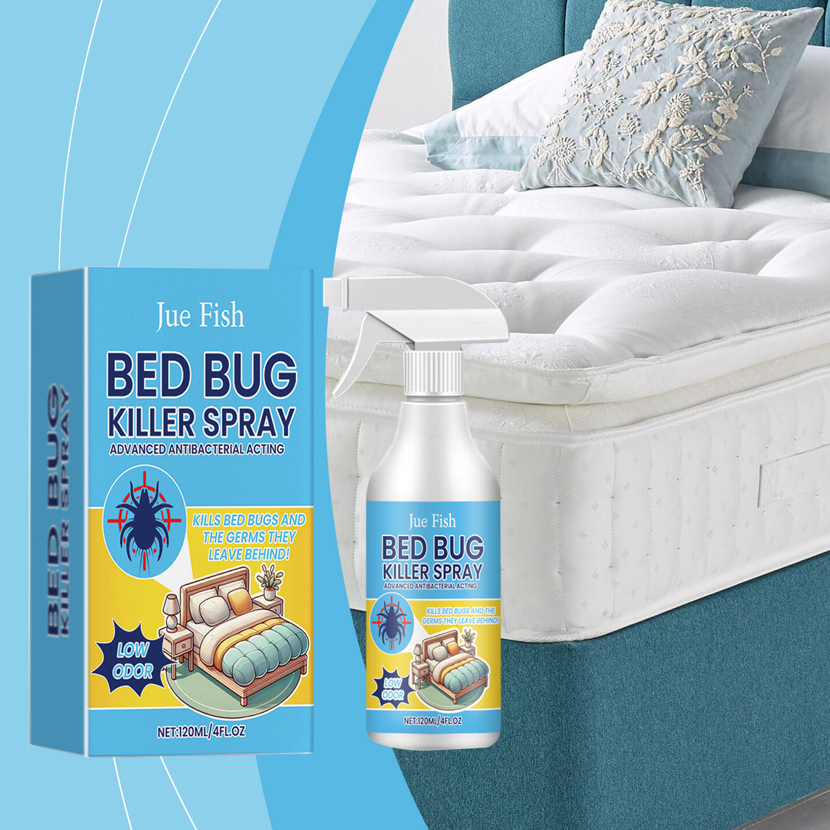 Bedbug Spray - 120ml Pest Control Insect Repellent for Home