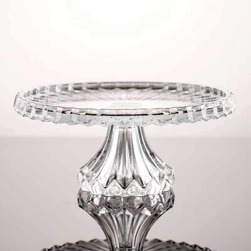 Elevated Glass Fruit and Candy Tray - Modern Minimalist Home Storage