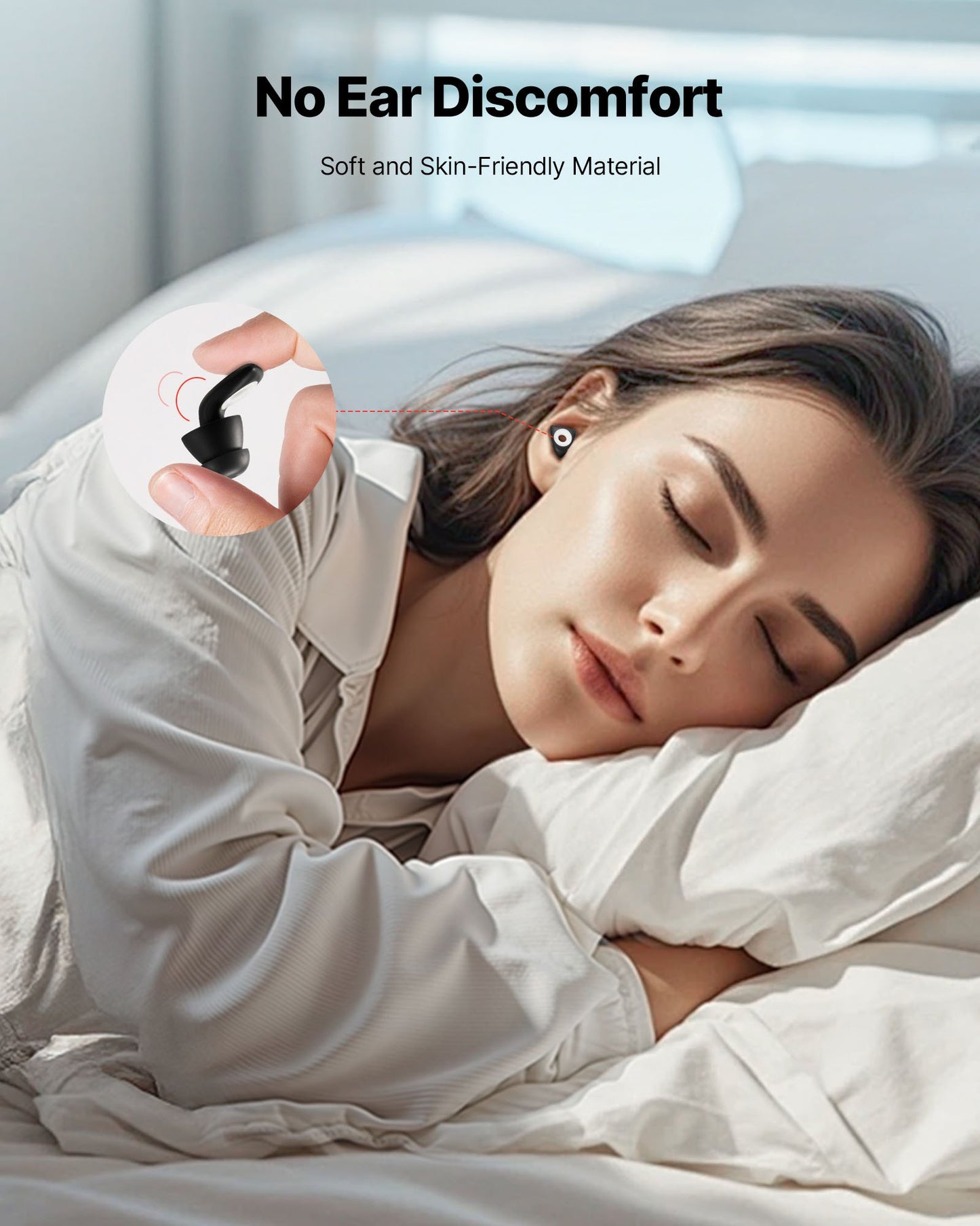 Silicone Ear Plugs for Sleeping - Noise Cancelling NRR 25 dB
