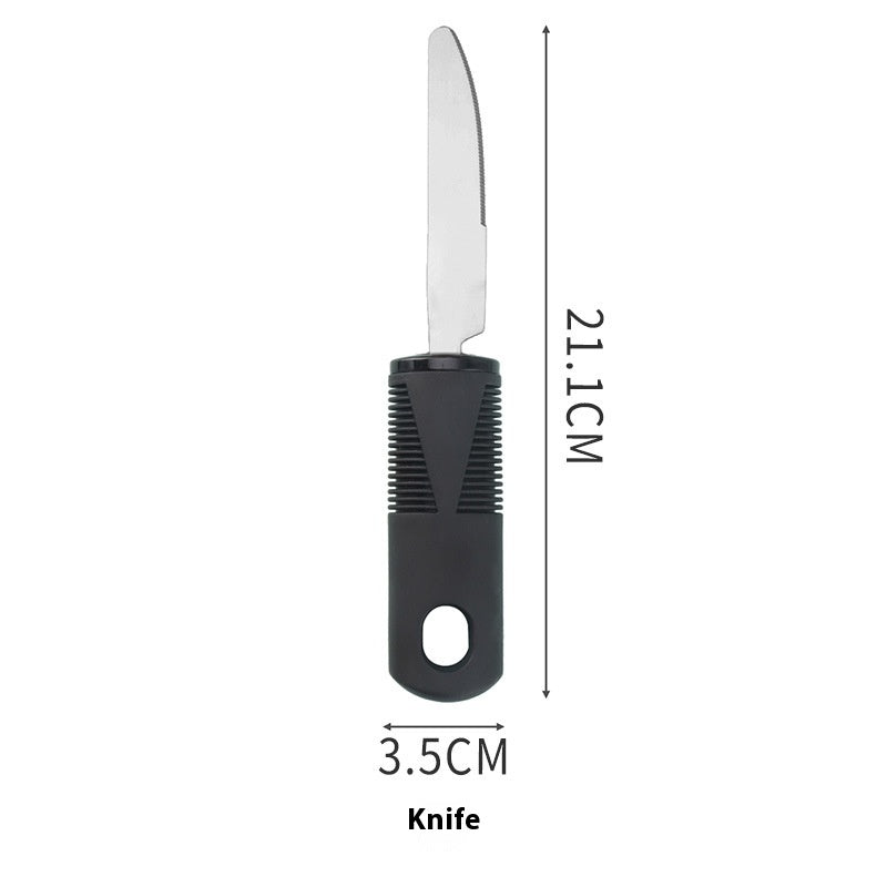 Stainless Steel 4-Piece Flatware Set - Knife Fork Spoon Dining Cutlery