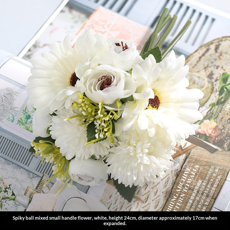 Artificial Flower Bouquet for Home & Garden - Handmade Silk Flowers in Multiple Colors