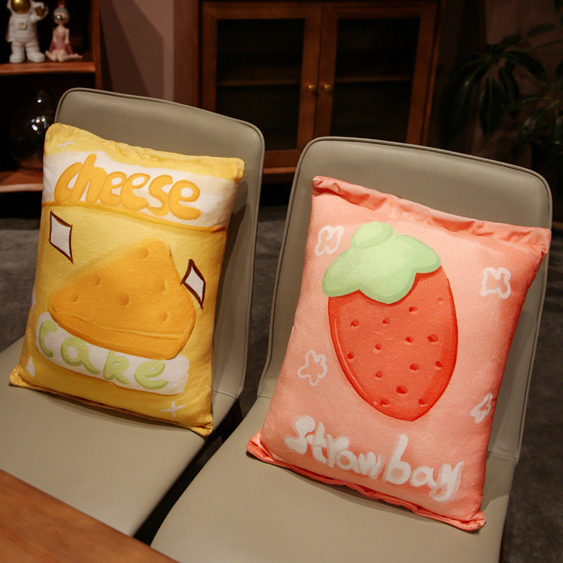 Cartoon Fruit Snack Throw Pillow - Double-Sided Print 33x45CM Home Decor