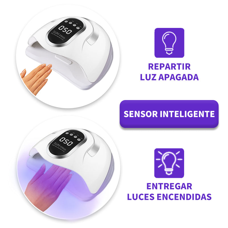 Professional UV LED Nail Lamp - Fast-Curing Gel Nail Dryer with Sensor