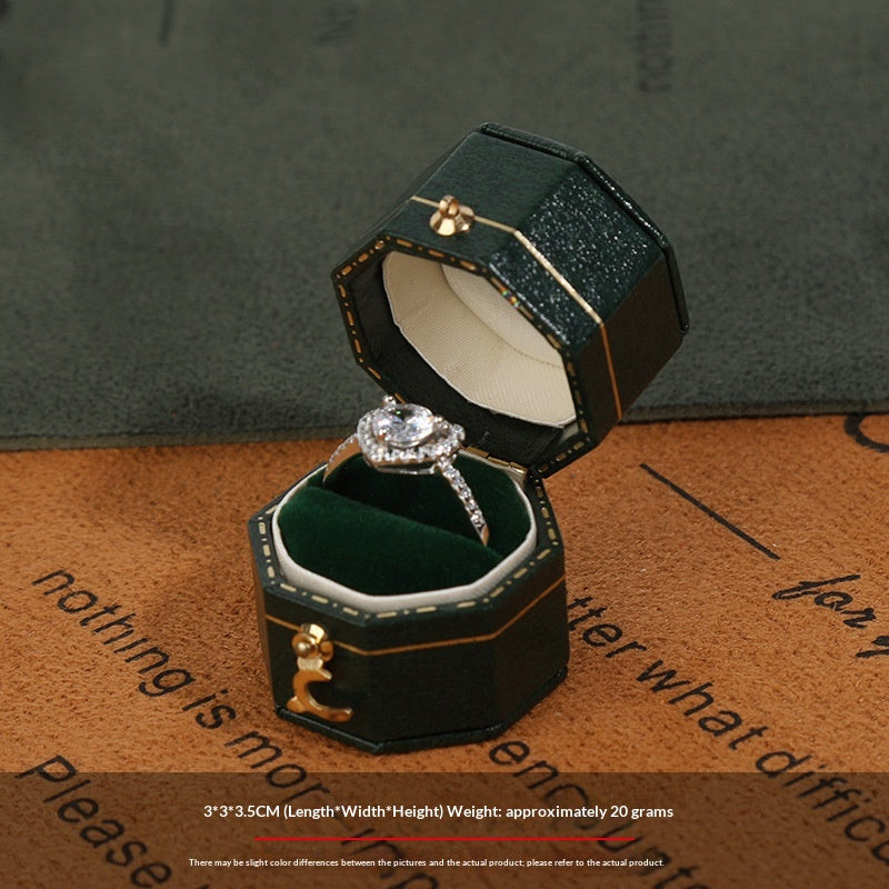 European-Style Multi-Shape Vintage Ring Storage Box Set - Jewelry Organizer