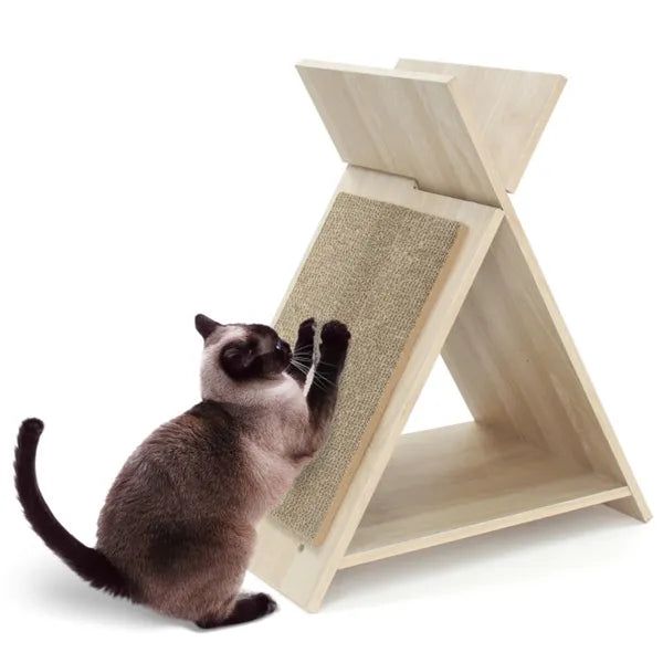 Multi-Functional Cat Scratcher Tunnel & Lounge - 18.5x12x21 Inches