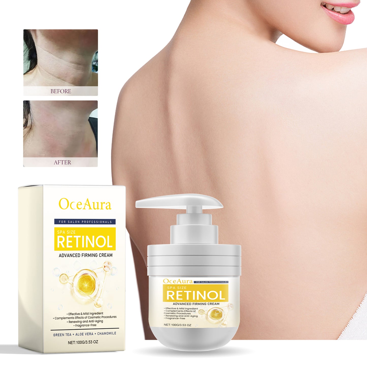 Retinol Advanced Firming Body Cream - Anti-Wrinkle Hydrating Lotion