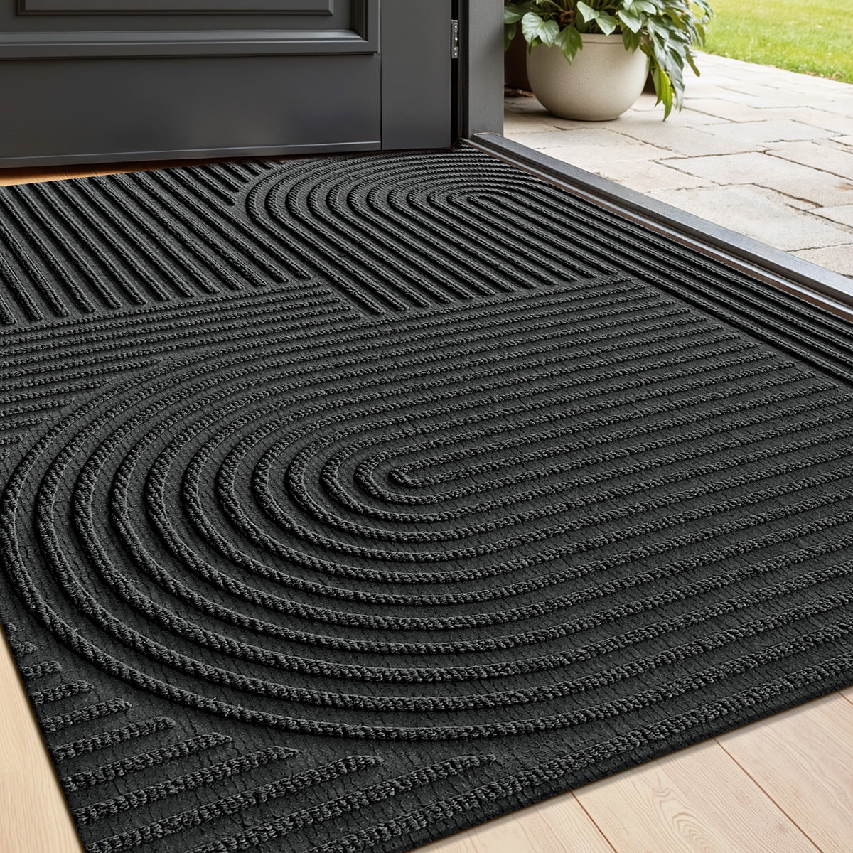 Outdoor Dirt-Trapping Doormat - Wear-Resistant, Easy to Clean for Home Use
