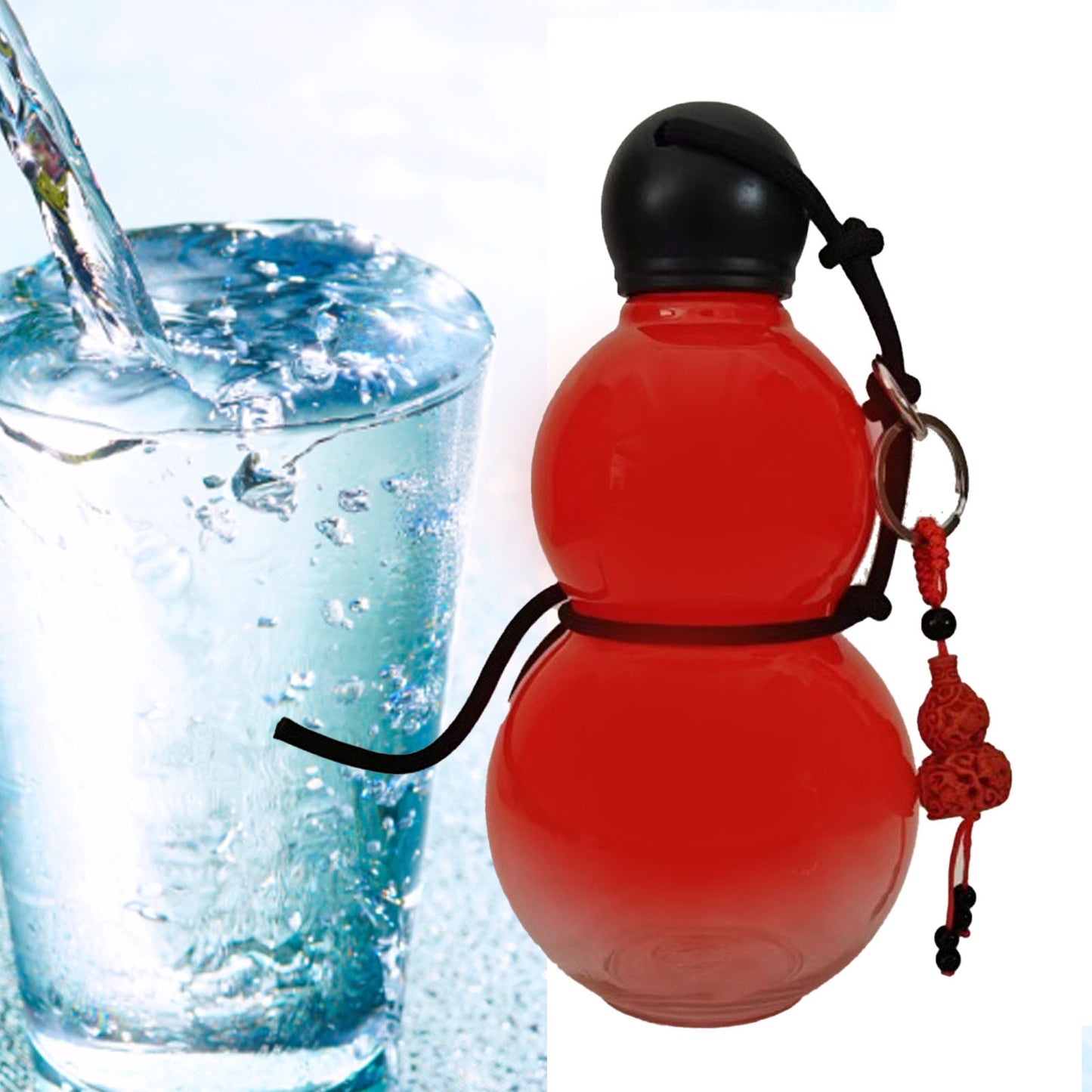 Insulated Gourd Water Bottle - 800ml Portable PC Design