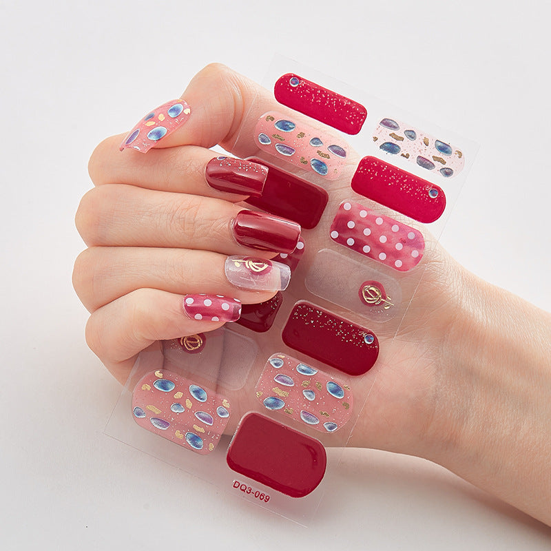 Laser Nail Polish Film Stickers Butterfly Pattern Nail Art Decals