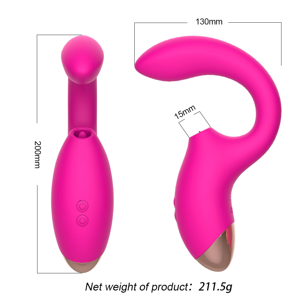 Silent Vibrating Bullet - 10 Modes, Rose Red