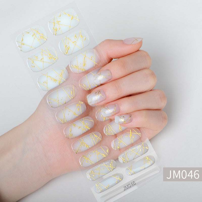 Waterproof Durable Semi-Curing Gel Nail Sticker Set for Nail Art