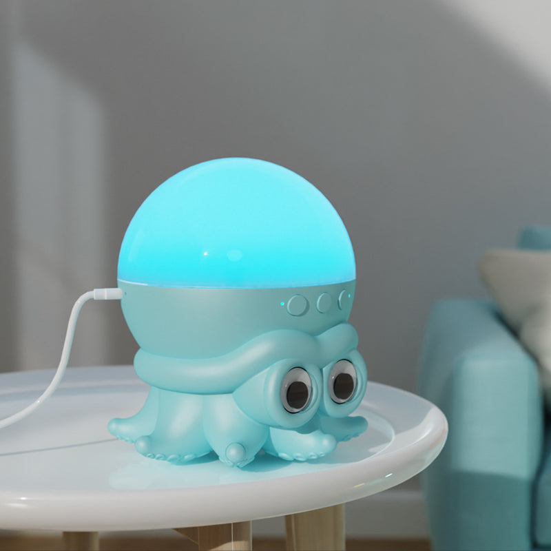 Ocean Series Octopus Projection Night Light with Bluetooth - Blue