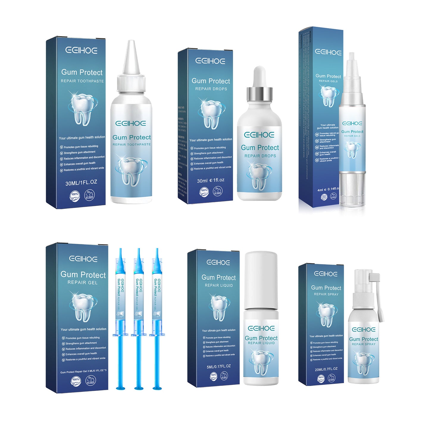 Gum Repair Oral Care Series - Soothing Gel & Toothpaste for Gum Health
