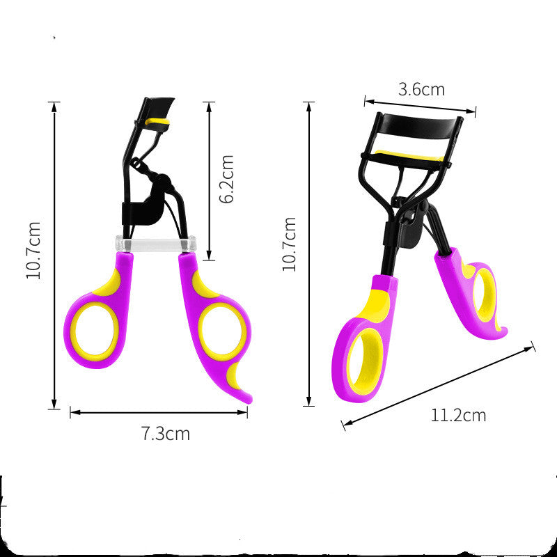 Double Color Eyelash Curler Aid for Women - Portable Makeup Tool