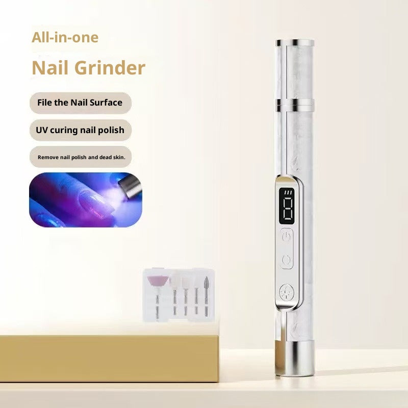 LCD Display 2-in-1 Nail Polishing & Baking Lamp Electric Nail Grinder