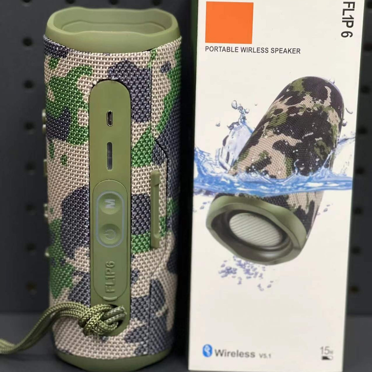 Portable Outdoor Wireless Bluetooth Speaker with Dual Speakers