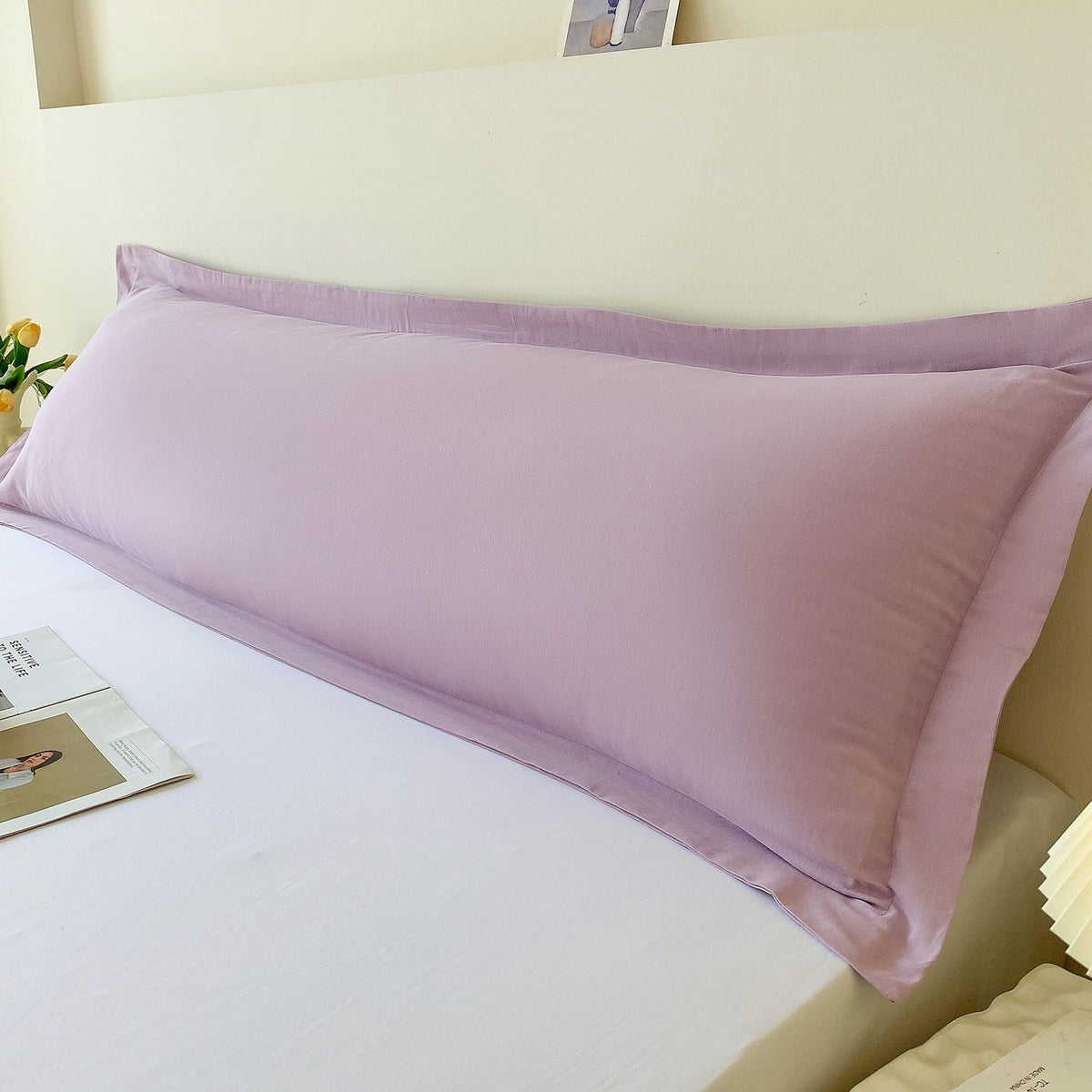 Double Cotton Pillowcase Cover Set - Modern Minimalist Home Decor