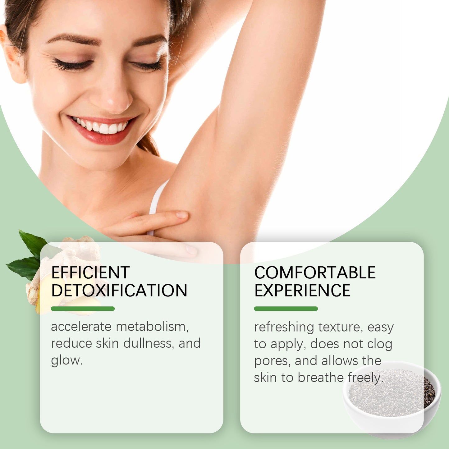 Firming Body Massage Cream with Ginger & Hyaluronic Acid - Moisturizing