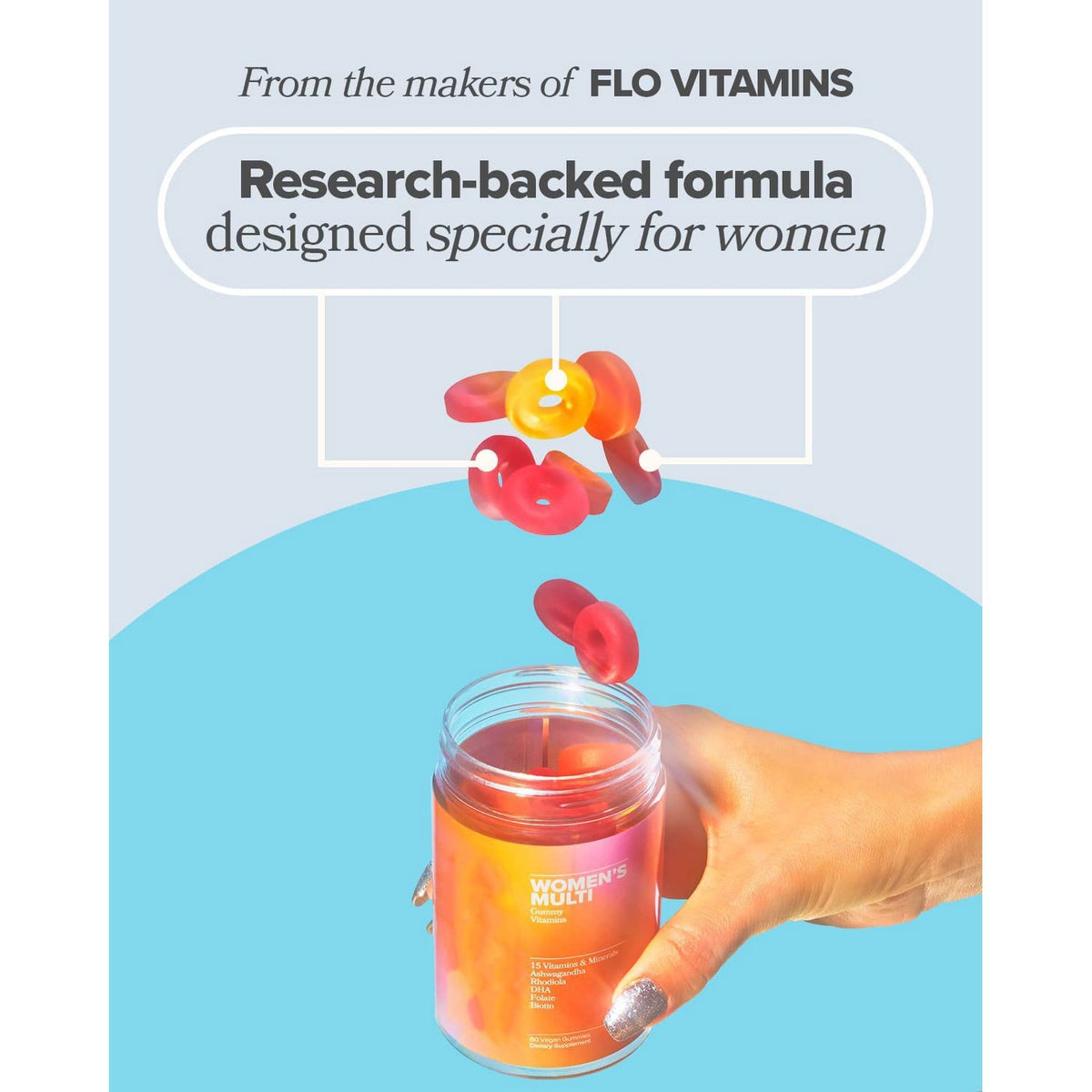 Probiotic Gummies - 60 Soft Candy Vitamins for Adults