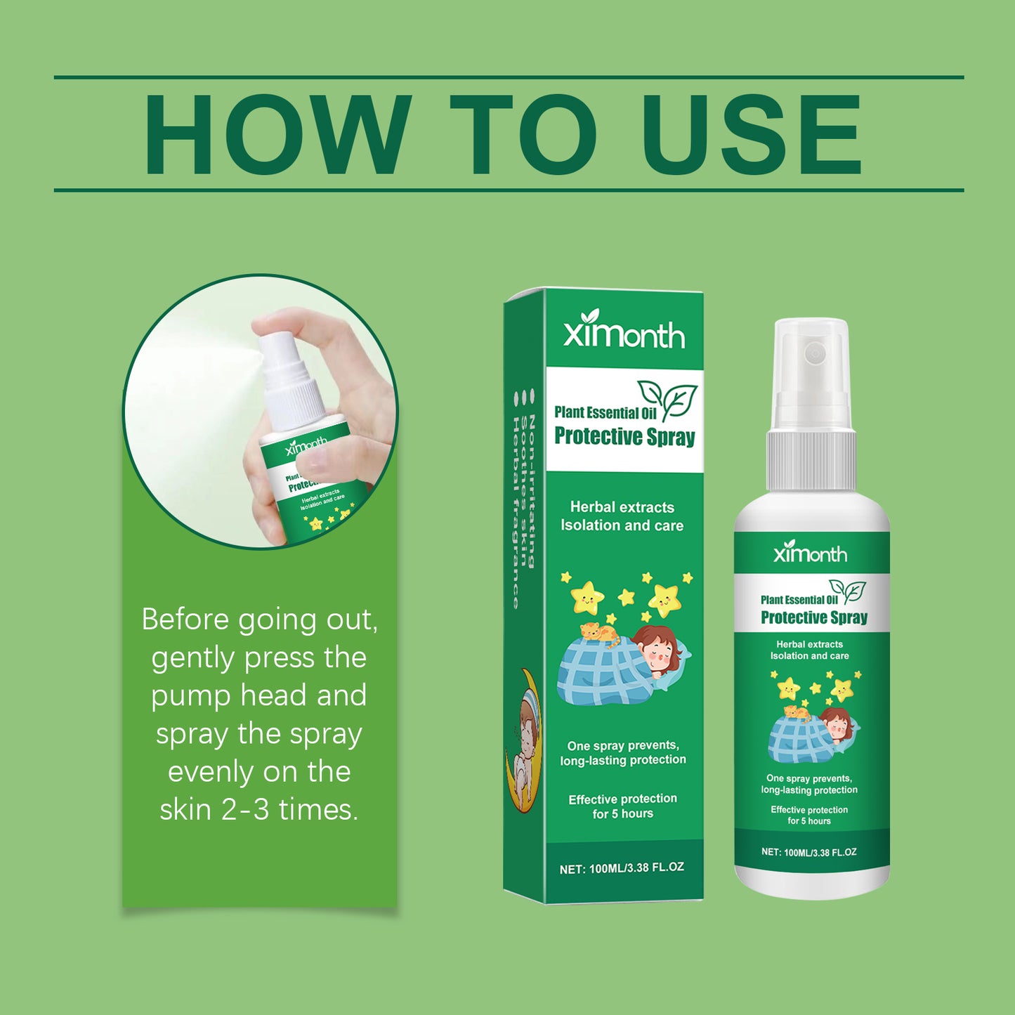 Soothing Outdoor Mosquito Repellent Spray for Children - 100ml