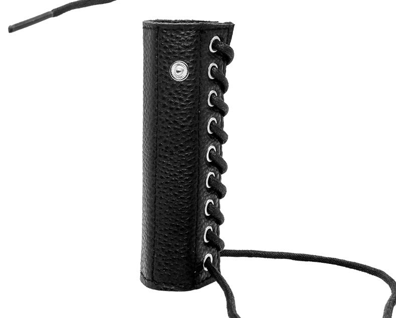 Leather Ring with White or Black Buckle for Adult Wellness and Home Storage